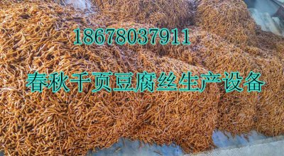 千頁豆腐黃金絲入味技術(shù)春秋免費(fèi)，千頁豆腐黃